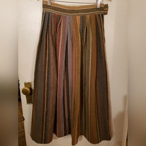 vintages 1981 Ralph Lauren Striped Wool Skirt